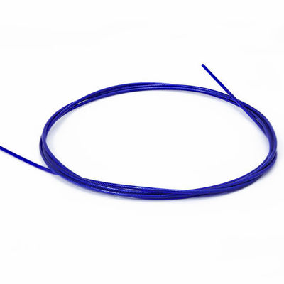 comprar Cuerdas de alambre de acero recubiertas de plástico galvanizado colorido PVC recubiertas de acero 1 * 7 7 * 7 7 * 19 Cuerdas de cable para la construcción de flexión online manufacture