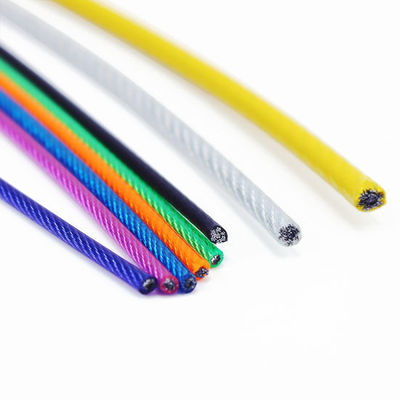 comprar Tolerancia de cuerda de alambre de acero galvanizado revestido de PVC resistente a los rayos UV ± 1% y diferentes opciones de color para un rendimiento duradero online manufacture