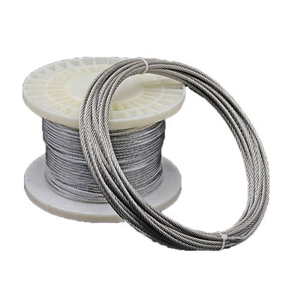 comprar Cable de elevación de pesca blando de acero inoxidable 304 longitud según el requisito acabado galvanizado 7*7 línea de ropa online manufacture