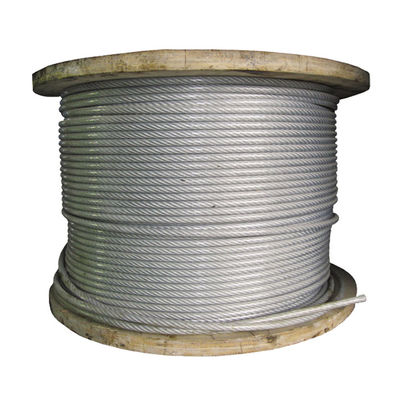 comprar 7*7 304 de Nylon recubierto con cable de acero inoxidable de 2,5 mm para rejilla invisible longitud de cable inoxidable 1000M o personalización online manufacture