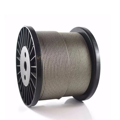 comprar 6 mm 6x19 fc 304 7x19 IWRC 10 mm 12 mm cable de cable de alambre de acero no galvanizado tolerancia ± 1% online manufacture