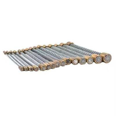 comprar 1x7 1x19 Filamento de alambre de acero zincado galvanizado con tolerancia ± 1% y material de acero al carbono online manufacture