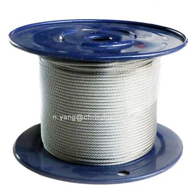 comprar Cables de acero al carbono 7x7 cable de alambre 5000ft IPS/EIPS en carrete de madera contrachapada preformado galvanizado cable de avión online manufacture