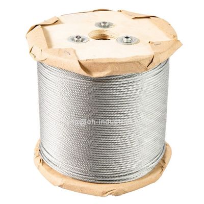 comprar Cable de acero de grado de acero carbono Cable de acero para aviones Cable de acero Cable de cable de cable de alambre de 100 pies bobinas en 7x19 Cable de alambre galvanizado online manufacture