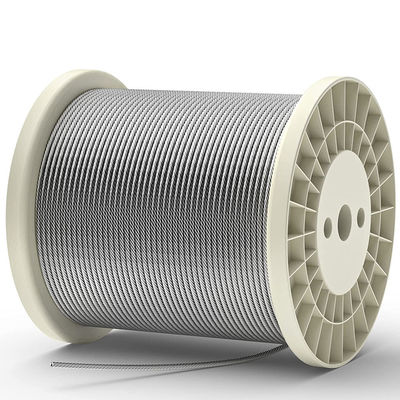 Un buen precio. Cable de acero inoxidable para aeronaves T316 7x7, cuerdas de acero para sistemas de barandillas de cubiertas, cable de acero 7*7 de 1/8