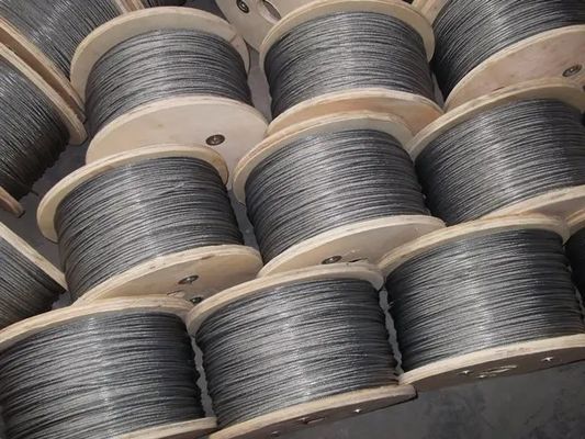 comprar Cable de acero de 12 mm 6x24 7FC Construcción para la fabricación de cuerdas alambre 1000mtrs acero galvanizado online manufacture