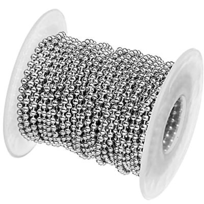comprar Cadena de bolas metálicas de alta calidad de 2,4 mm Cadena de bolas de acero inoxidable Cadena de etiquetas de perro online manufacture