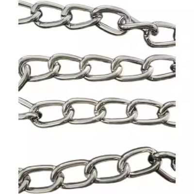 comprar Venta al por mayor de cadenas galvanizadas trenzadas para animales de compañía Cadena para perros de compañía Cadena de enlace corto para mascotas online manufacture