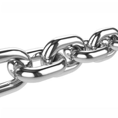 comprar Cadena de metal de acero inoxidable resistente al calor estándar 304 DIN667, cadena de eslabones soldados segura, eslabón corto online manufacture