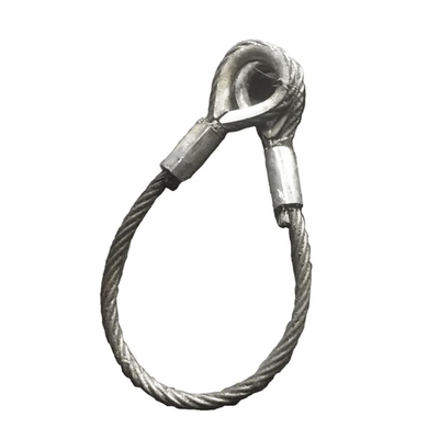Un buen precio. Galvanized Crane Wire Rope 6*26 6*37 Lifting Slings Loop Handling Slings for Boat en línea