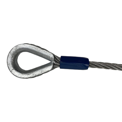 Un buen precio. Factory Price Tower Crane Wire Rope Sling 1770 Galvanized Carbon Steel Iwrc Wire Rope Sling 6*37 Sling en línea