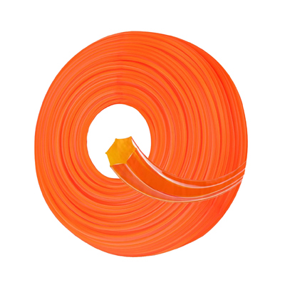Un buen precio. Hilo de nylon hexagonal para desbrozadora de jardín precortado de color naranja en línea