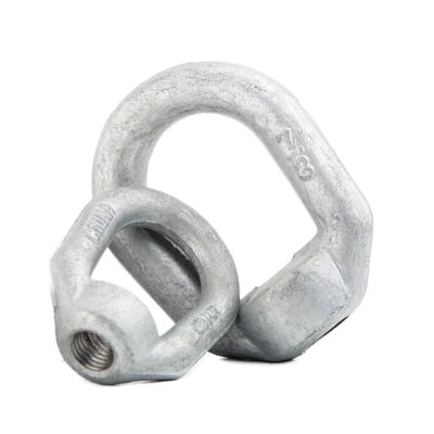 Industria general de acero forjado Hardware de postes eléctricos Oval Eye Nut con norma DIN