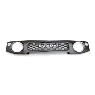 Un buen precio. 2018-2021 SUZUKI Jimny 4x4 Offroad Parts Chrocal Grey Grille Mesh Grill con letras en línea