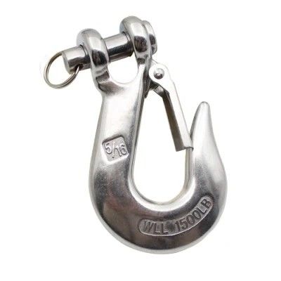 Un buen precio. Tratamiento de agua OEM forjado grúa de acero gancho de hardware marino para el aparejo de embarcaciones en línea