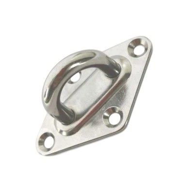 Un buen precio. Mejora tu sistema de aparejo con una placa de ojo en forma de diamante de acero inoxidable versátil en línea