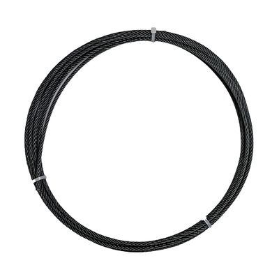 Un buen precio. Grúas 7x7 1/8' AISI316 Óxido negro de acero inoxidable Cable de cable de avión para barandillas de cubierta en línea