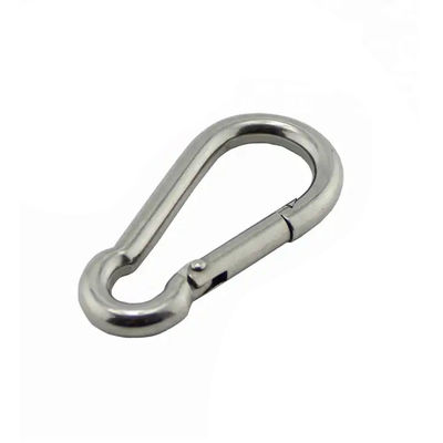 Un buen precio. Tratamiento de agua 8mm de acero inoxidable 304/316 de la cadena exterior de seguridad de resorte clip Carabiner Snap Hook OEM en línea