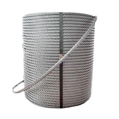 Un buen precio. Cuerdas de alambre de acero galvanizado 4x19 FC pulidas 4 mm 6 mm para aplicaciones de construcción en línea