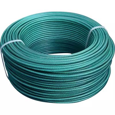 Un buen precio. Acero de encabezado en frío especial PVC / Nylon revestido de acero inoxidable cuerda de alambre de cable de avión en línea