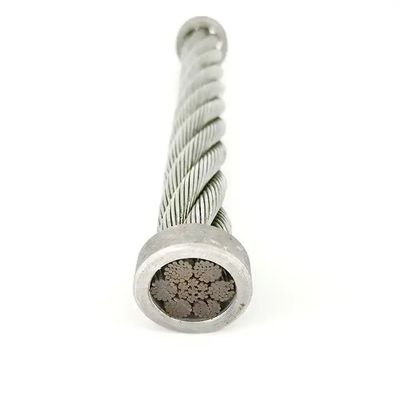 Un buen precio. 1x7 7x7 1x19 6x19 FC/IWS Cuerdas de alambre de acero inoxidable para elevación y teleférico Durable en línea