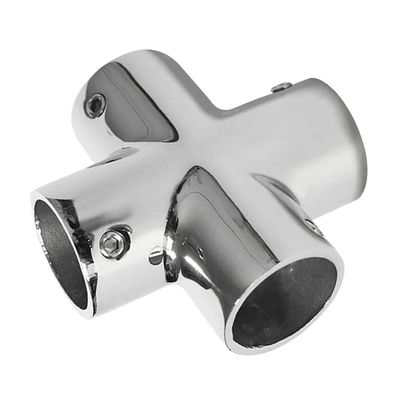 Un buen precio. AISI316 Conector de acero inoxidable de 90 grados para conexión ferroviaria de hardware marino en línea
