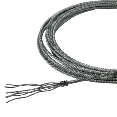 Un buen precio. Cable de acero inoxidable galvanizado 7x7 Construcción con diámetro de 1,2 mm-16 mm para uso industrial en línea