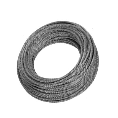 Un buen precio. Cables de acero inoxidable con 7x19 hebras de construcción tensión de rotura del núcleo 600 lb en línea