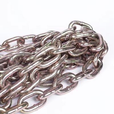 Un buen precio. Grado estándar 70 transporte galvanizado de acero soldado de enlace de cadena de hardware 2t límite de carga de trabajo en línea