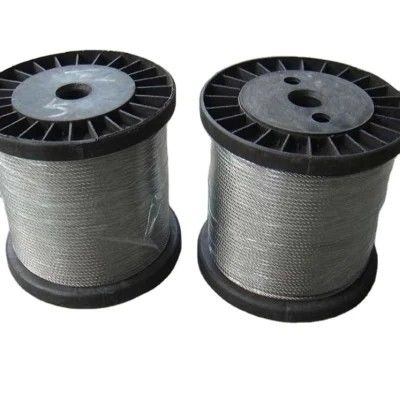 Cable de alambre galvanizado de 5 mm de 300 m de bobina para enlazar 6 * 12 7FC Servicio de procesamiento de flexión