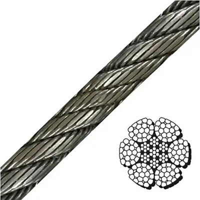Un buen precio. 35*k7 32 mm de cuerdas galvanizadas compactadas de filamentos de acero especial para la fabricación industrial en línea