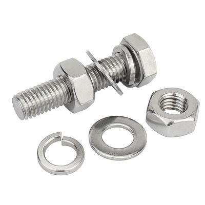 Un buen precio. Conjuntos de pernos y tuercas de cabeza hexadecimal totalmente roscados para sujetadores de aluminio de 316 M6 de 70 mm de grado 8.8 en línea