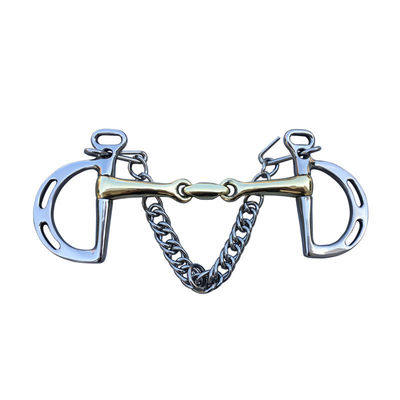 Un buen precio. Piezas de caballo de acero inoxidable de boca articulada para piezas de boca sólida en arneses en línea