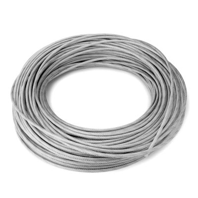 Un buen precio. 190LBS Resistencia a la rotura 7x7 Vinyl revestido de acero Cable de avión optimizado para el exterior en línea