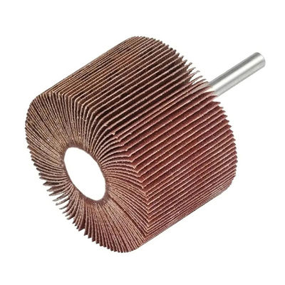 Un buen precio. 60 mm DlA Rueda de colgajo redondeada con eje de espesor duradero y duradero 80 120 grano en línea