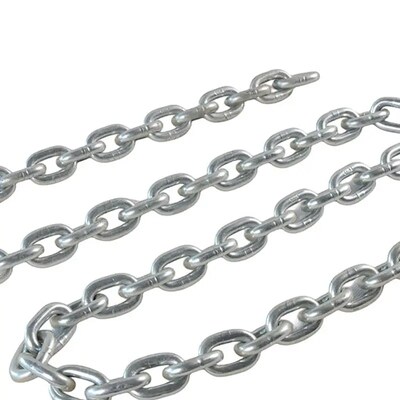 20Mn2 Cadenas de enlace de acero 22mm Cadenas de aleación de acero de alta resistencia Carga de prueba 48kN