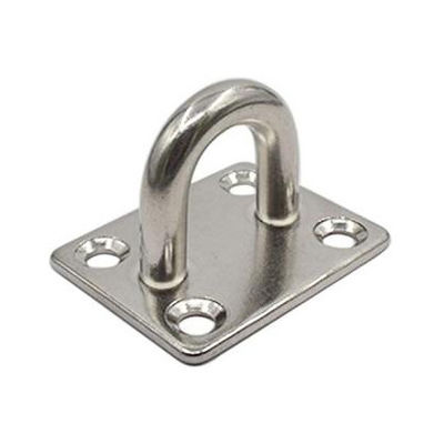 Un buen precio. Placa de ojo cuadrado de acero inoxidable resistente a la corrosión para cierres de puertas y colgantes de pared en línea