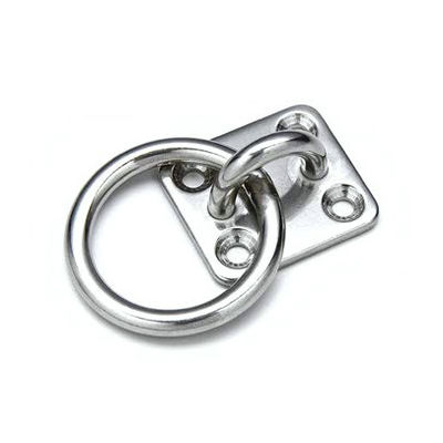 Un buen precio. Anillo redondo de acero inoxidable, almohadilla de diamante, placas para los ojos, maquinaria de aparejo, acabado zincado en línea
