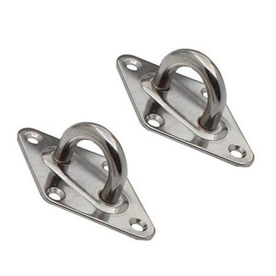 Un buen precio. Hardware de aparejos marinos Acero inoxidable 304 Placa de ojo de diamante Alta resistencia en línea