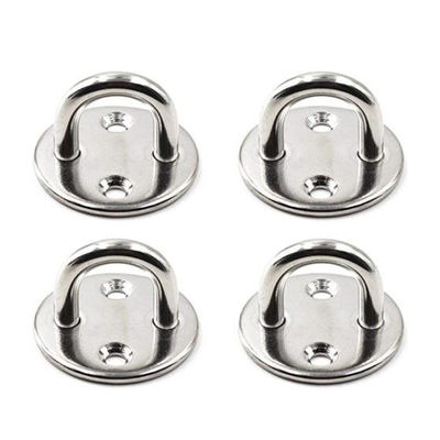 Un buen precio. Placa de ojo redondo de acero inoxidable galvanizado para abrazaderas de puertas y colgantes de pared en línea