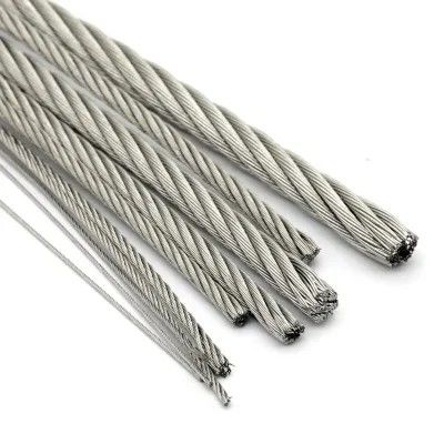 Un buen precio. 6X19S FC/IWRC Cable de acero para la cadena de carbón estándar AiSi y el tipo 316 de acero inoxidable en línea