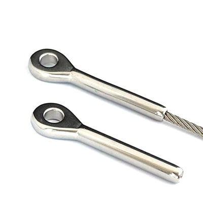 Un buen precio. Terminal de ojo pulido en acero inoxidable AISI316 o AISI304 con acabado duradero en línea