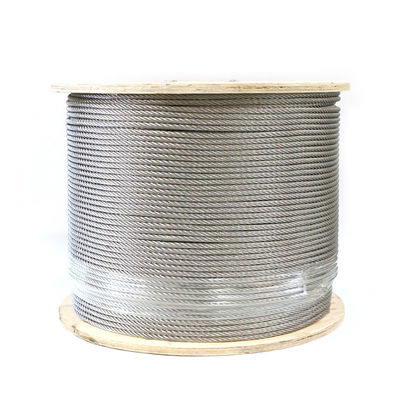 Un buen precio. Servicio de soldadura incluido 1x7 7x7 1x19 7X19 Cables de alambre de acero inoxidable para fabricación en línea