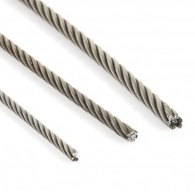Un buen precio. ASTM 304 316 316L Acero inoxidable 1X19 cuerda de alambre de hebras 0.8mm 1mm 2mm 3mm para OEM en línea