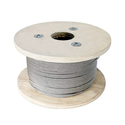 Un buen precio. Cable de acero galvanizado 6x19 con grado de acero inoxidable para elevación en línea