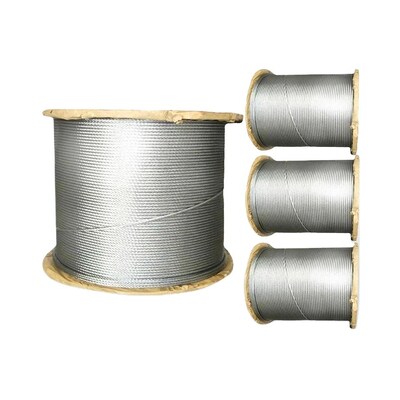 Cable de acero inoxidable no aleado 6X7 FC/IWRC para control de aeronaves para aplicaciones anticorrosión