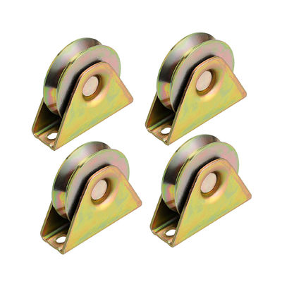 Un buen precio. Puerta corredera de color zincado rodillos en forma de V para hotel y hogar en línea