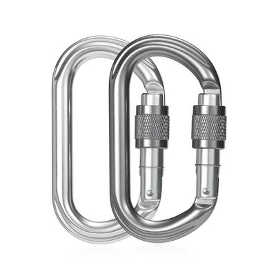 Un buen precio. 25KN Snap Hook Bloqueo Clip de aluminio Carabiner Industria pesada Accesorio imprescindible en línea
