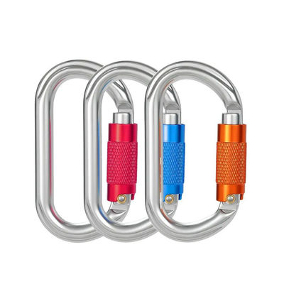 Un buen precio. Arranque de escalada al aire libre con logotipo personalizado y carabiner de aluminio de color en línea