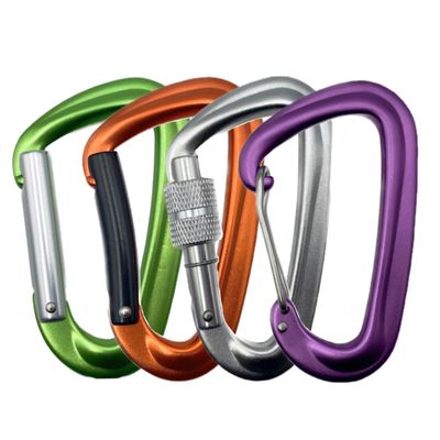 Un buen precio. OEM Finish Manufactory Carabiner de escalada de aluminio con cerradura de tornillo personalizado en línea